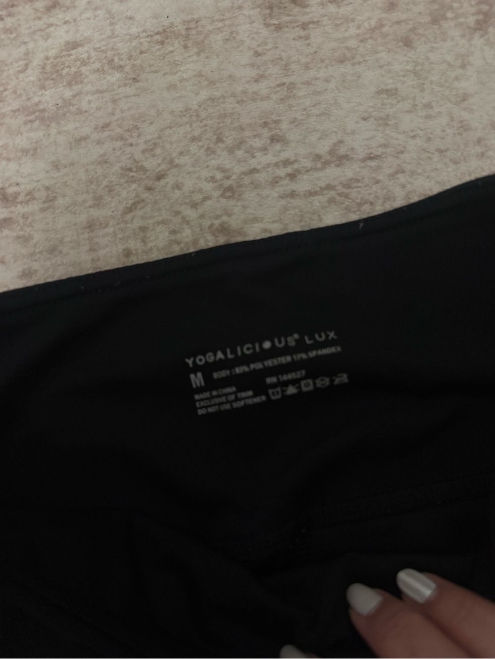 Yogalicious Black High-Waist Active Leggings - Picture 2 of 3